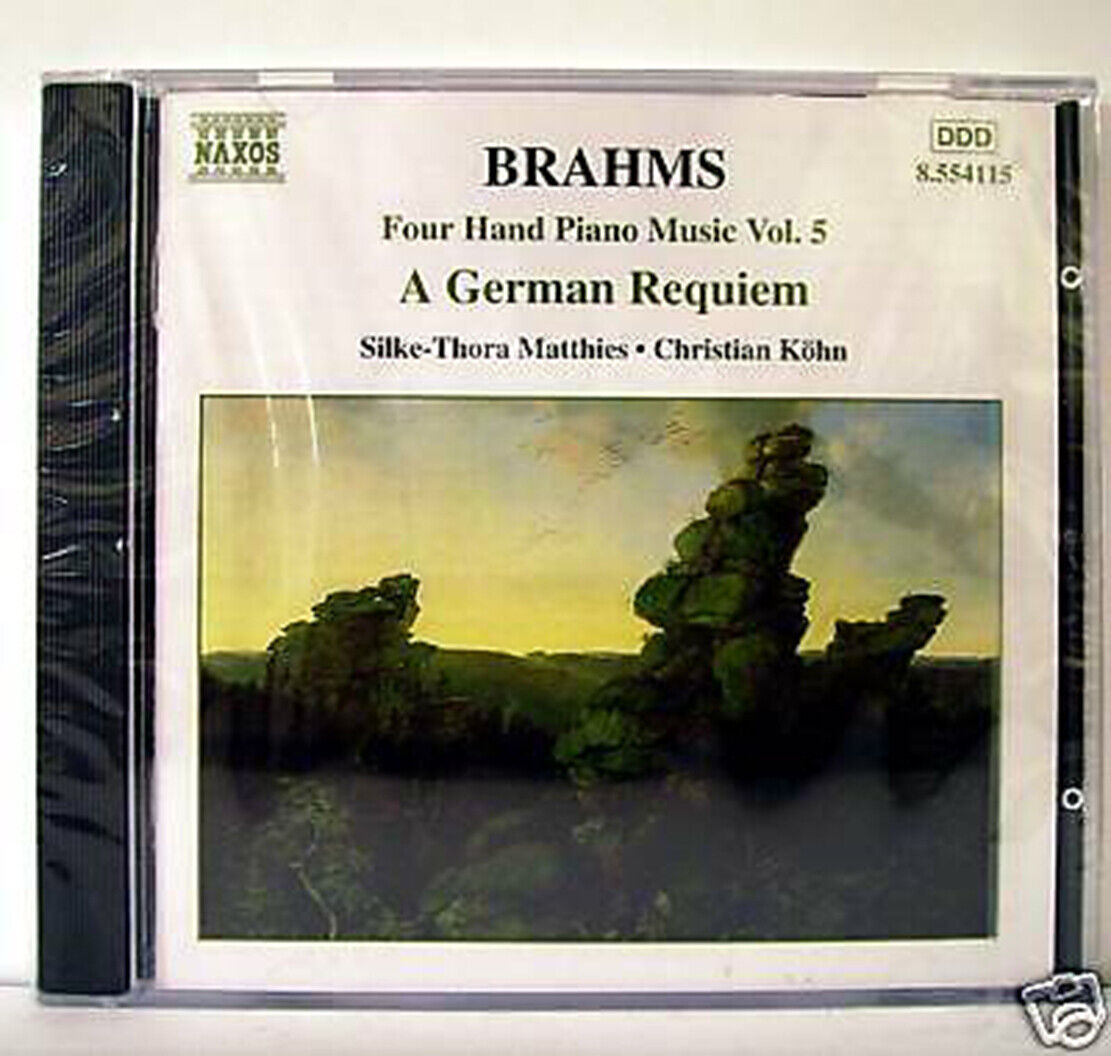 BRAHMS FOUR HAND PIANO MUSIC A GERMAN REQUIEM   /  CD