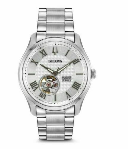 BULOVA OROLOGIO DA UOMO AUTOMATICO Wilton 60 ore Riserve di Carica 96A207