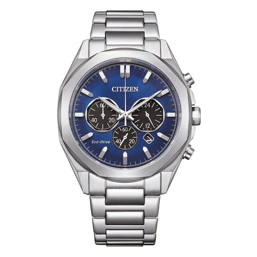 CITIZEN ECO-DRIVE METROPOLITAN OROLOGIO DA UOMO CRONOGRAFO IN ACCIAIO CA4590-81L