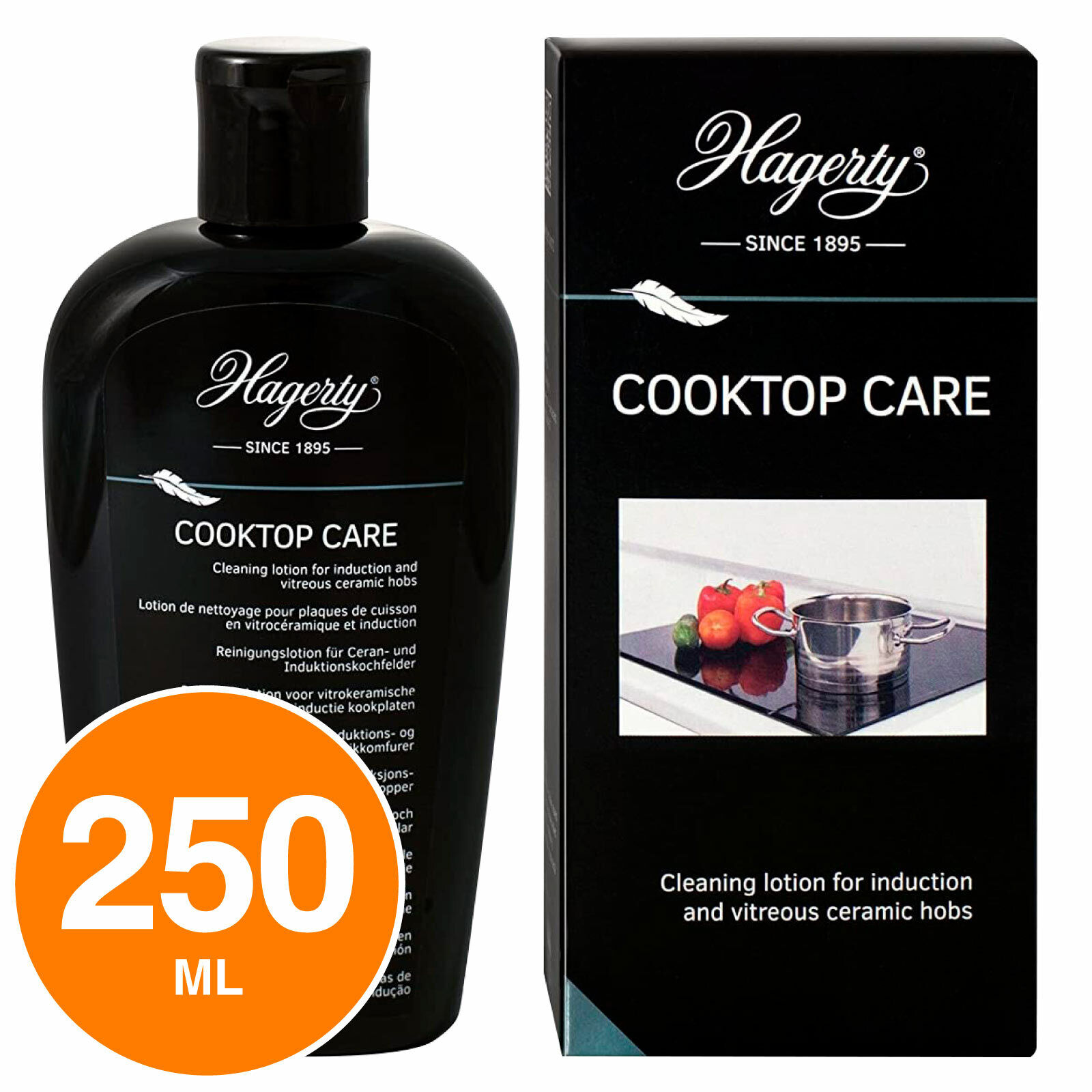 Hagerty Cooktop Care Lozione Detergente in Crema per Piani Cottura ad Induzione