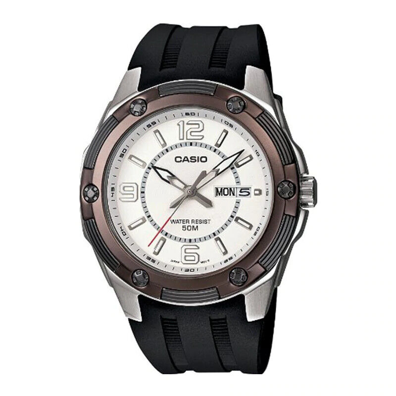 CASIO MTP-1327-7A2VDF OROLOGIO UOMO SILICONE NERO DATA 42mm SOTTOCOSTO