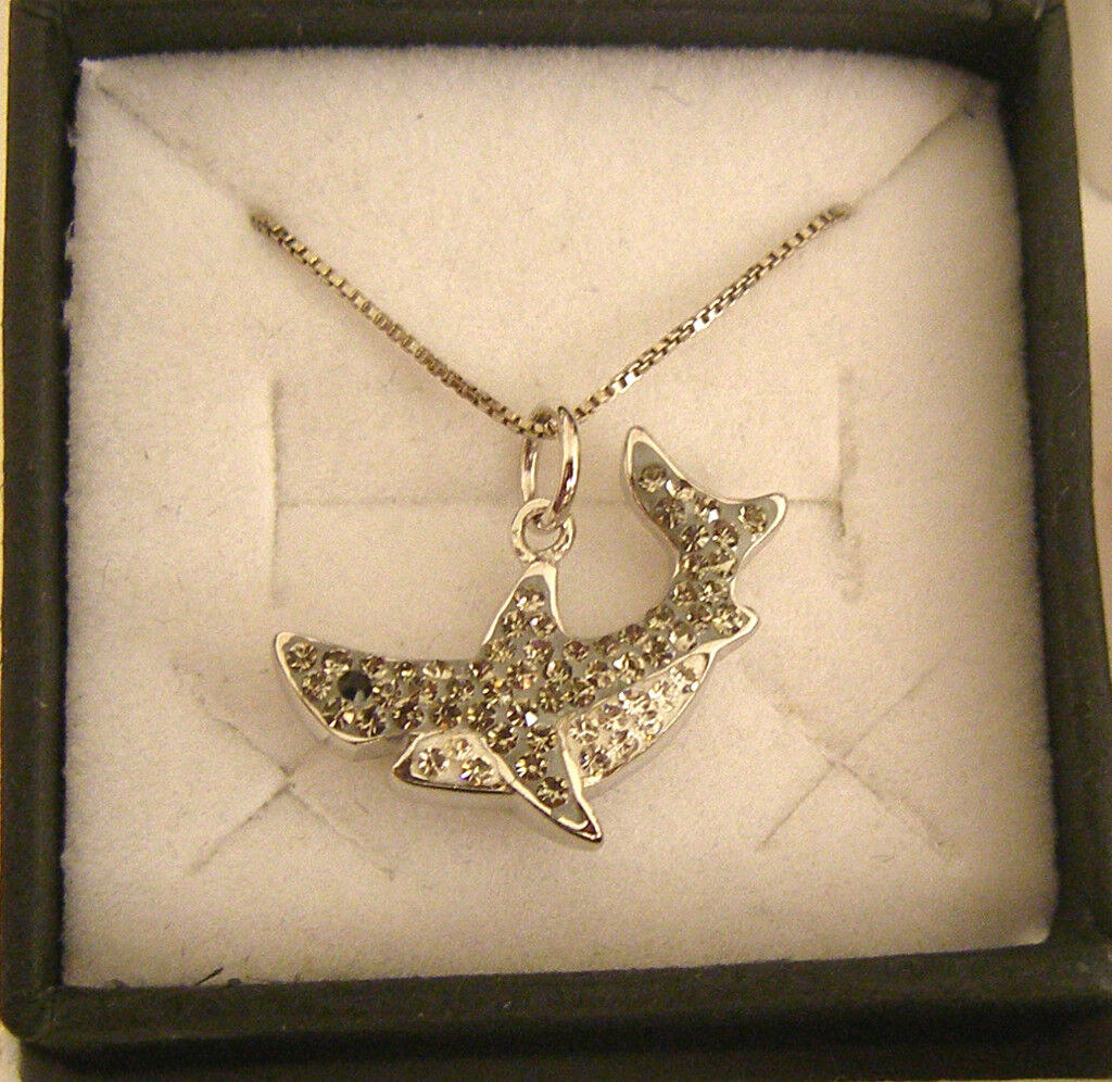 LUCCICANTE " SQUALO " CON CATENINA IN ARGENTO 925 - NEW