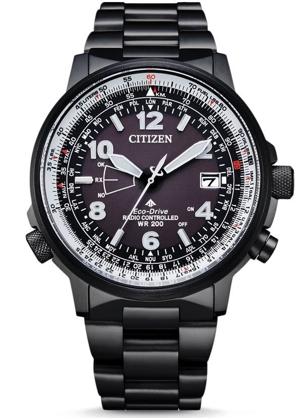 Citizen Orologio Uomo Eco Drive Radio Pilot CB0245-84E Ac.ip.ng-zafiro