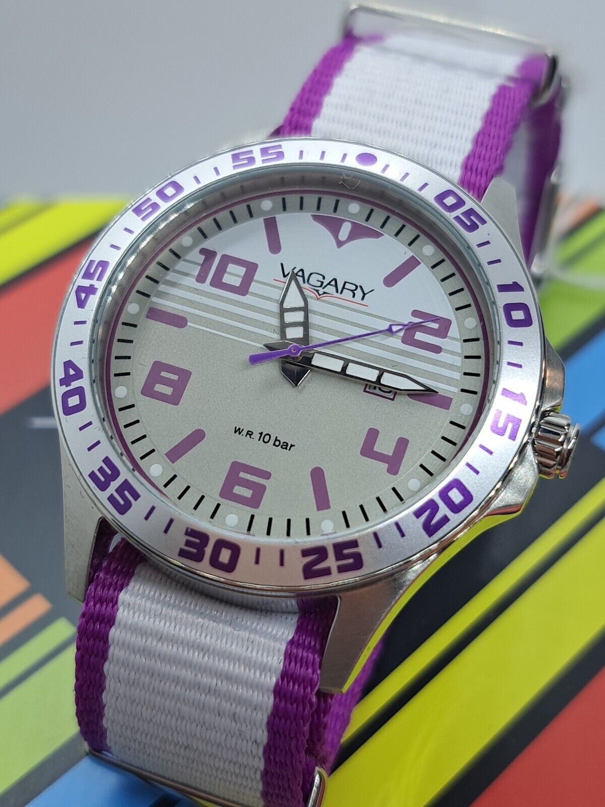 Vagary by Citizen Bambino/a  Acciaio Tela Bianco Viola IH3-110-10 -20%