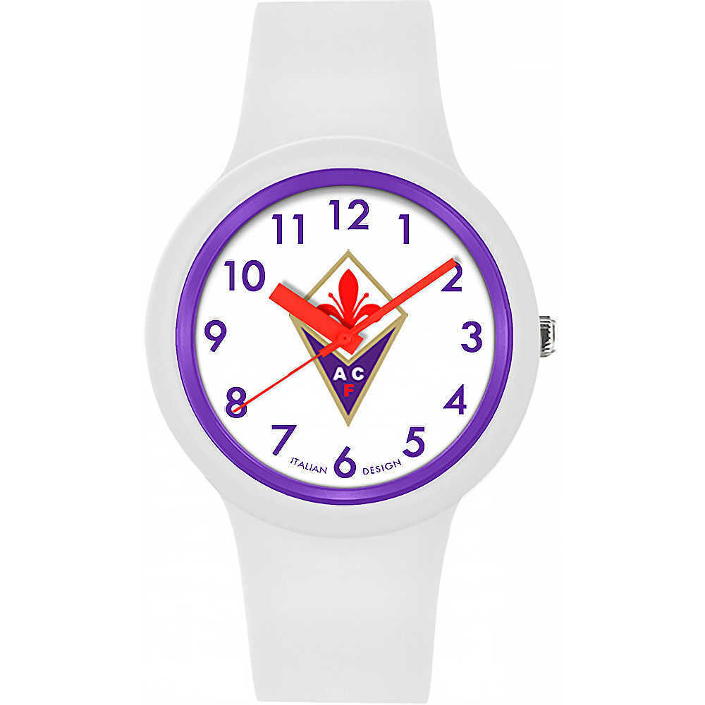 Orologio Uomo AC FIORENTINA P-FW430XW2 Silicone Bianco Viola OFFICIAL