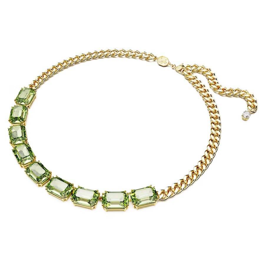 Collana Swarovski Millennia 5671255 necklace Sfumature Verdi Girocollo Tennis