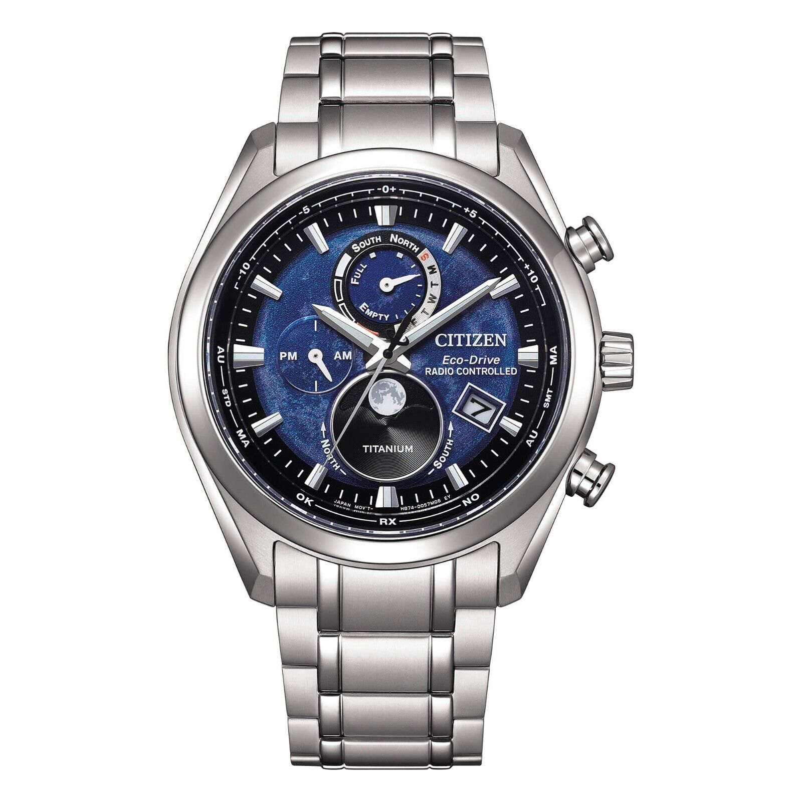 OROLOGIO CITIZEN MOONPHASE Super Titanio radiocontrollato BY1010-81L