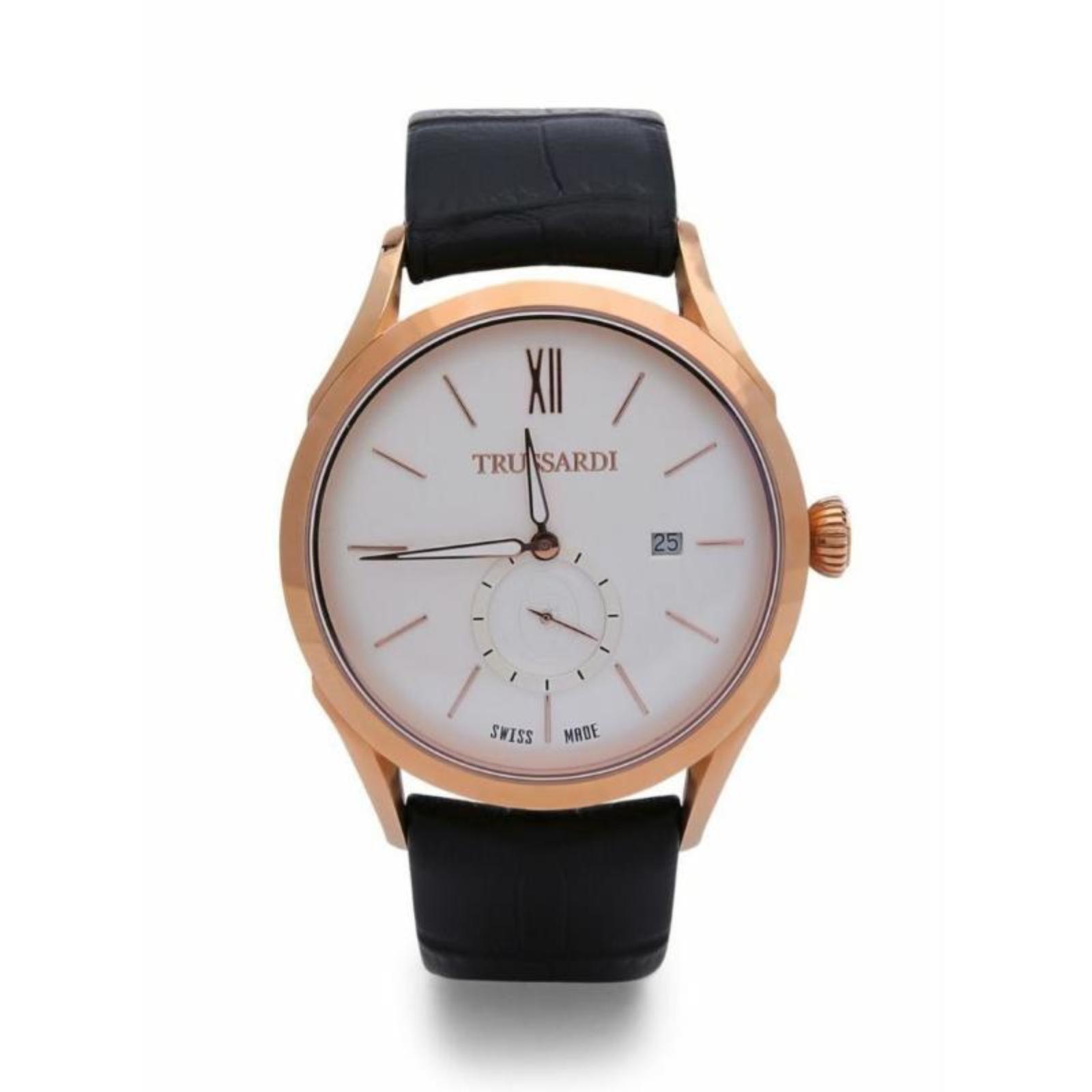 Orologio Uomo Solo Tempo TRUSSARDI R2451105006 Cinturino Pelle con Datario
