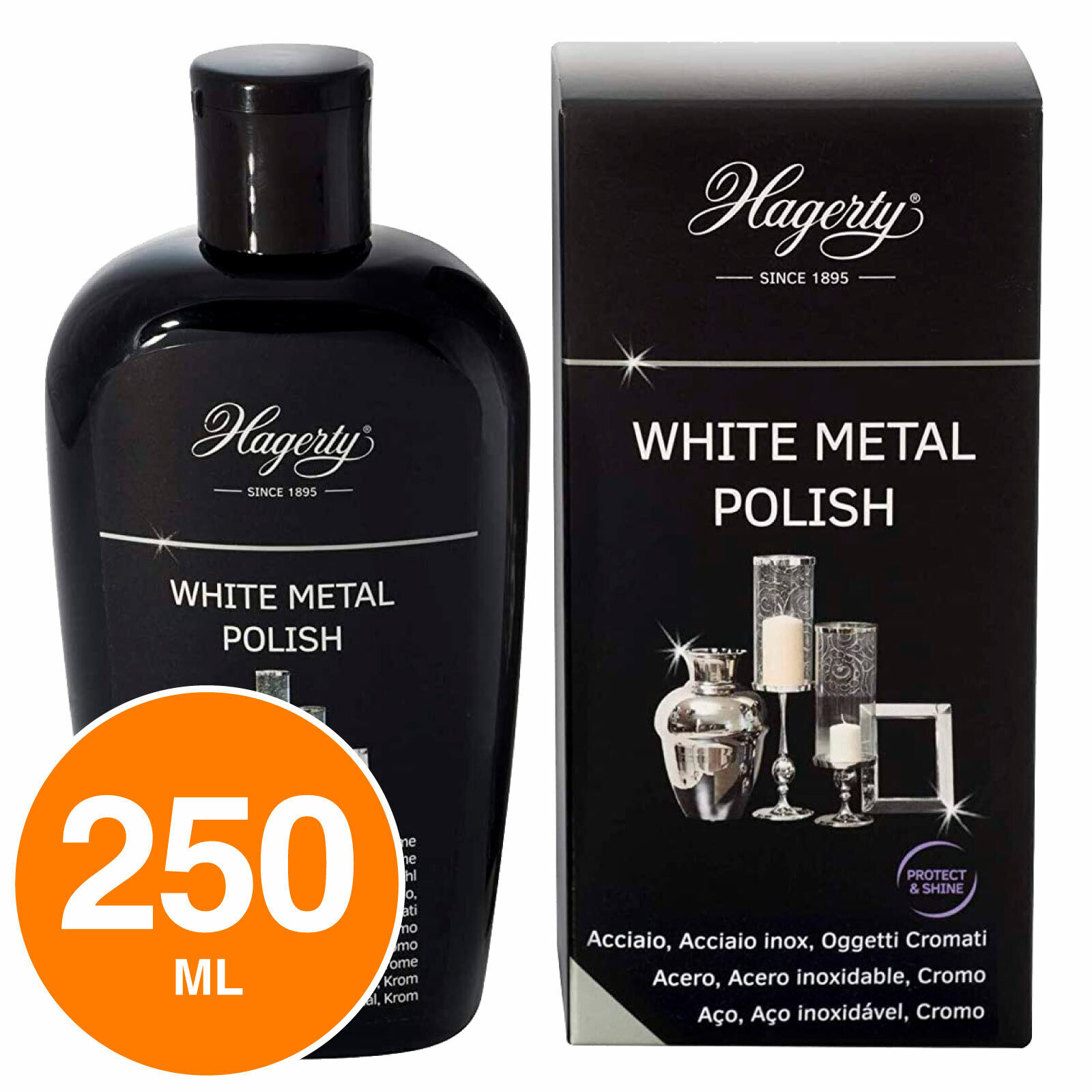 Hagerty White Metal Polish Lozione Detergente e Lucidante per Acciaio e Metalli