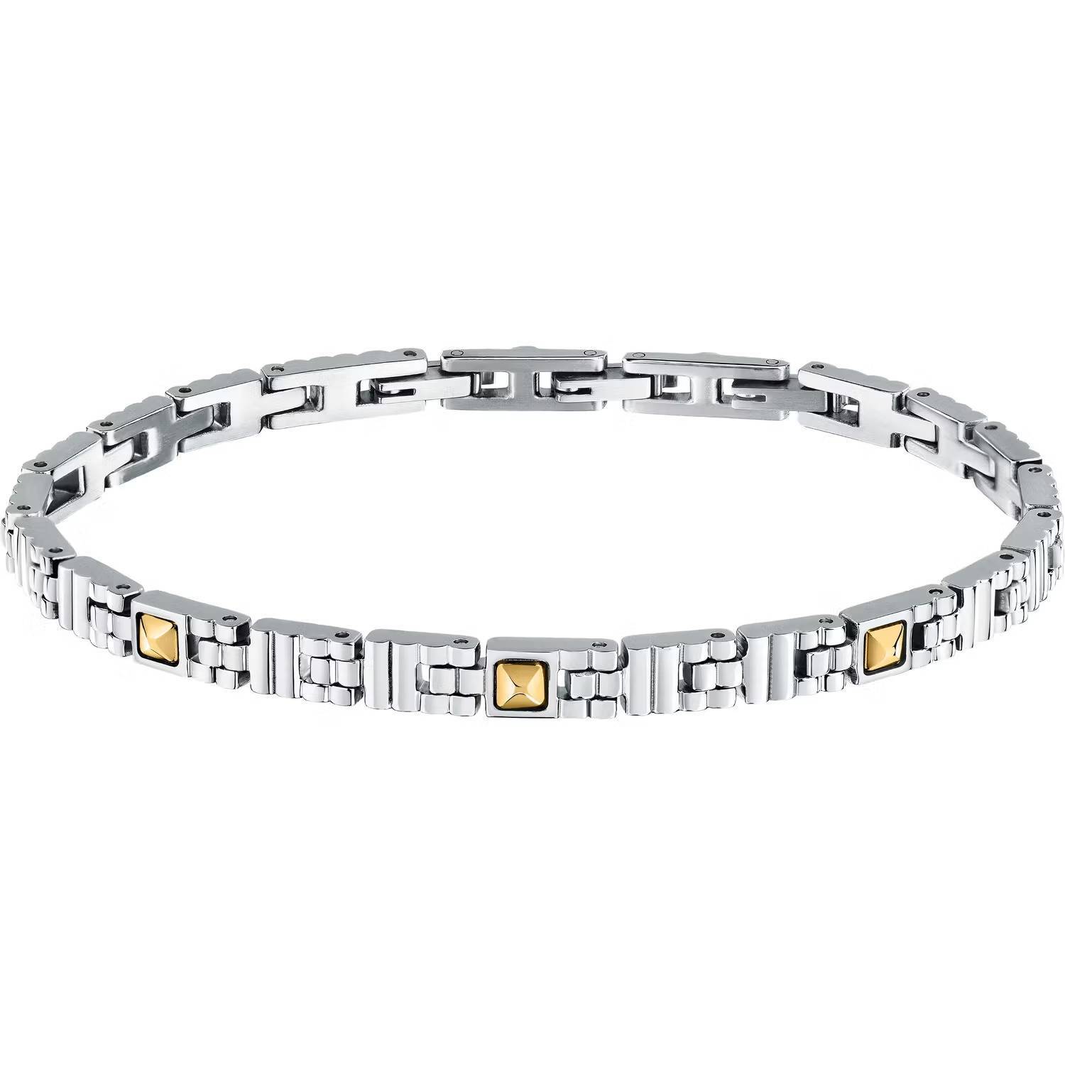 Bracciale Morellato Gold SATM27 Bracelet Acciaio Oro 18 Ct Uomo Nuovo