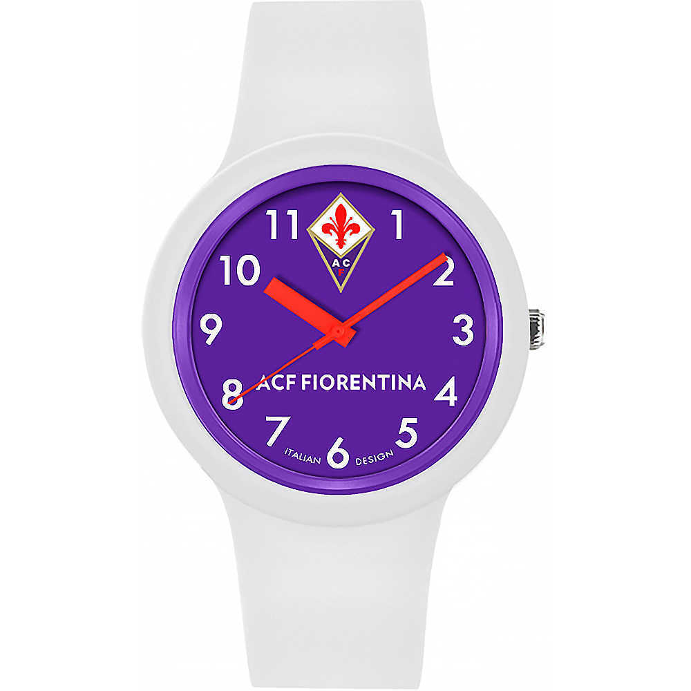 Orologio Uomo AC FIORENTINA P-FW430XP1 Silicone Bianco Viola OFFICIAL