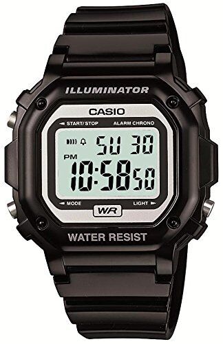 Casio standard nero x bianco f-108whc-1ajf da uomo