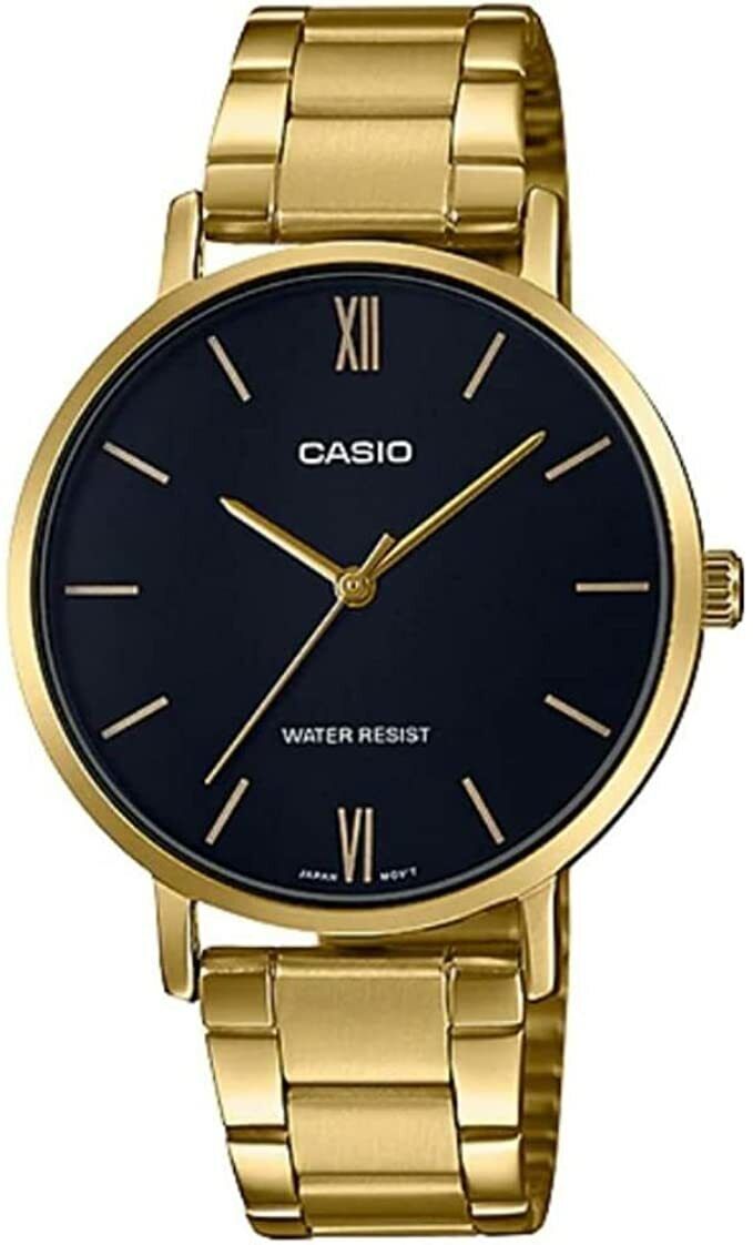 CASIO LTP-VT01G-1BUDF OROLOGIO DONNA ACCIAIO DORATO NERO 35 mm SOTTOCOSTO