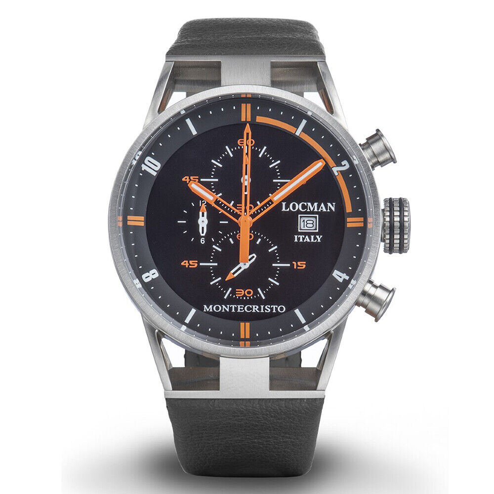 Orologio Cronografo Uomo Montecristo Nero Locman - 051000BKFOR0LOK