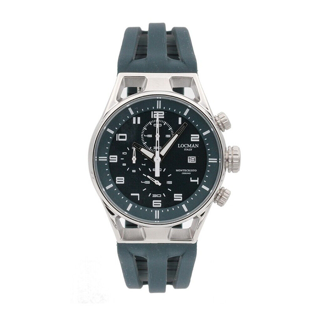 Cronografo Uomo Montecristo Chrono 41 mm Verde Petrolio Locman - 0542A19S00PT...