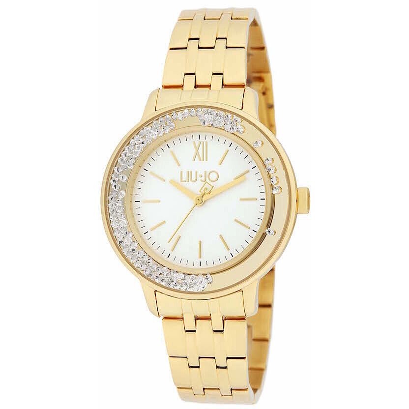 Orologio Donna LIU JO Luxury DANCING OLYMPIA TLJ1918 Acciaio Gold Dorato Bianco