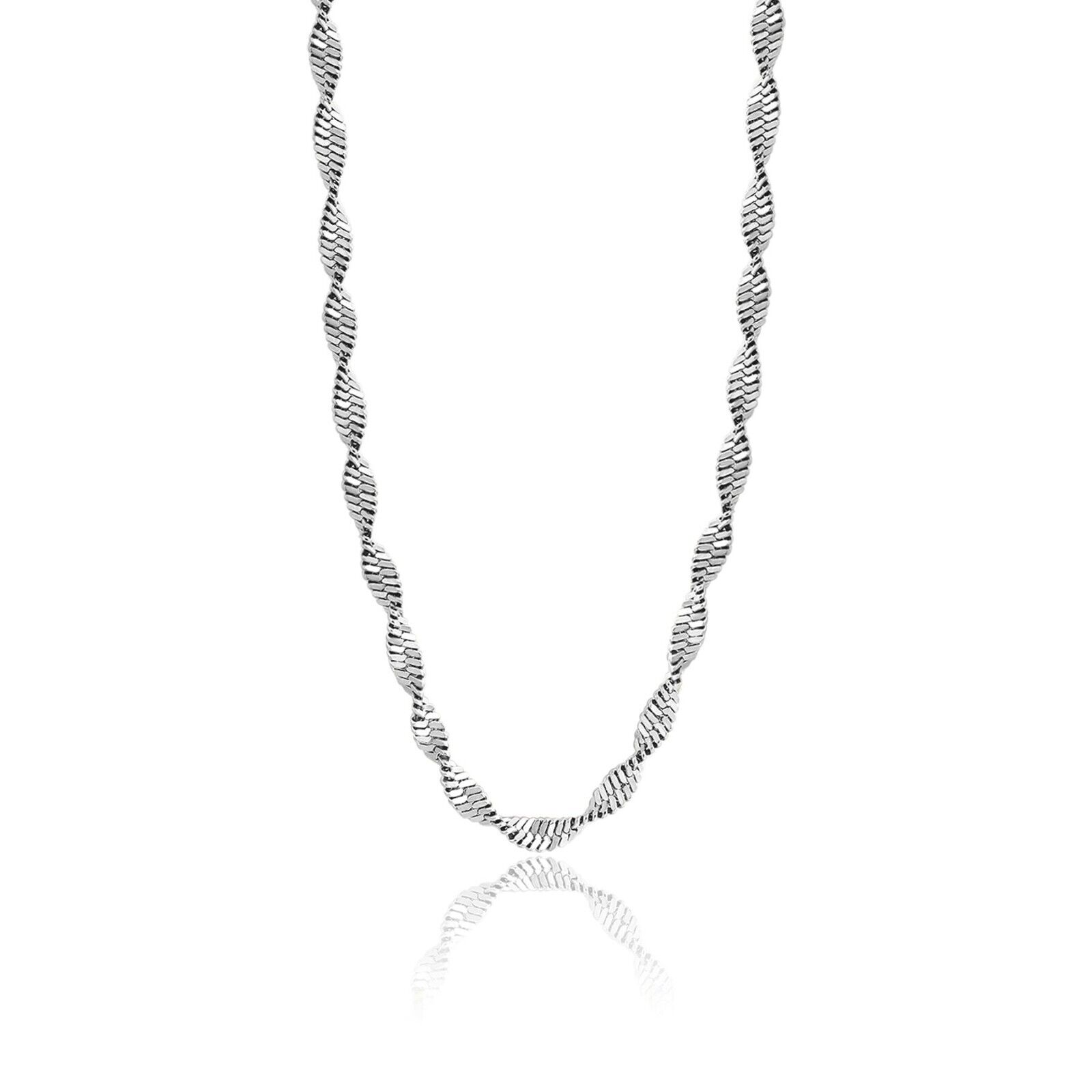 COLLANA DA DONNA IN ACCIAIO CATENA SNAKE TORCION S'AGAPO CHUNKY SHK45 (2597)
