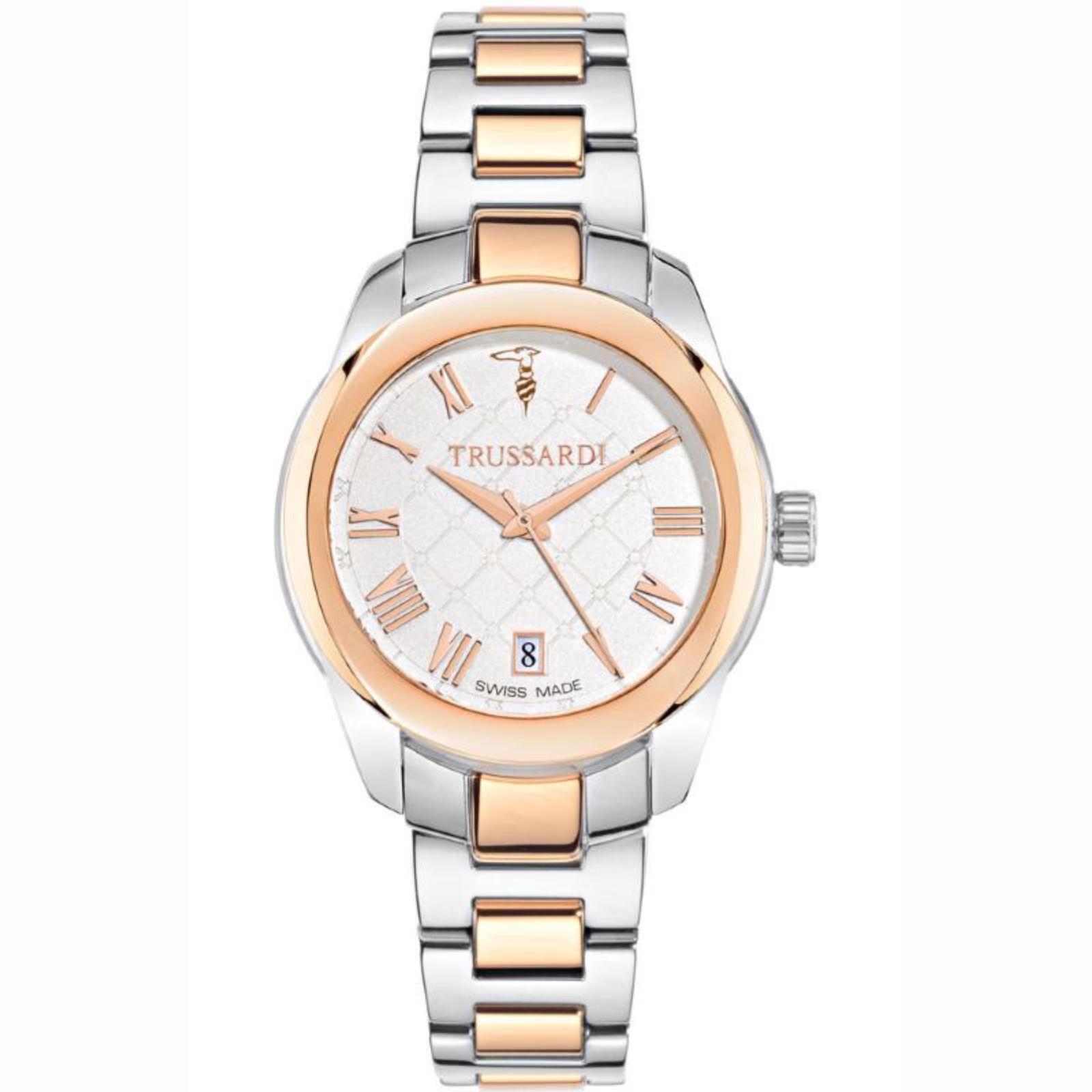 Orologio Donna Solo Tempo TRUSSARDI R2453100504 Cinturino Acciaio PVD Bicolore