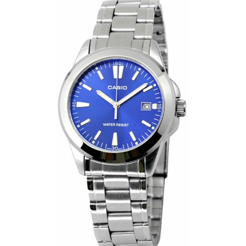 CASIO LTP-1215A-2A2DF OROLOGIO DONNA ACCIAIO BLU DATA 27mm SOTTOCOSTO