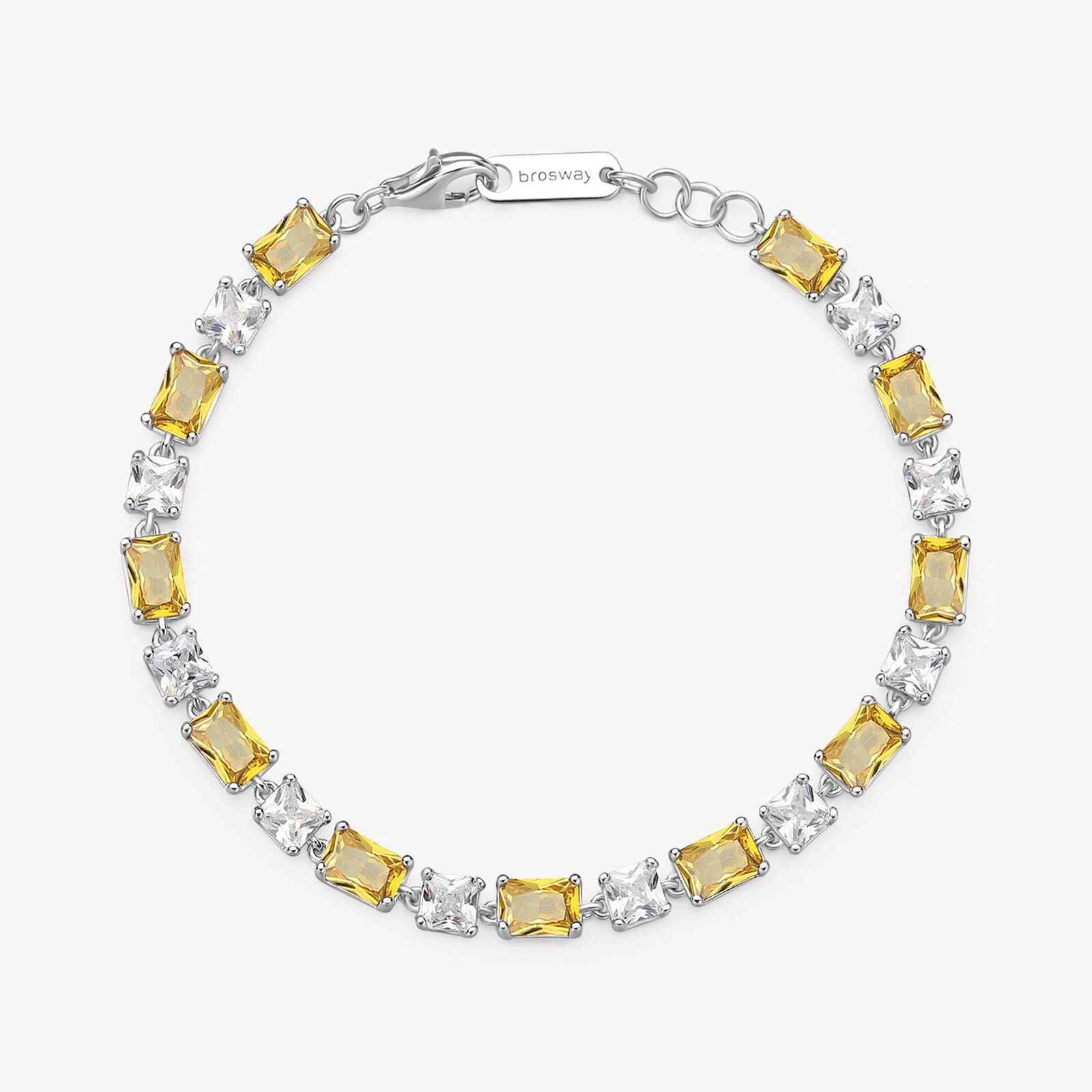 Bracciale Brosway Fancy Energy Yellow FEY15 Bracelet Argento Donna Tennis giallo