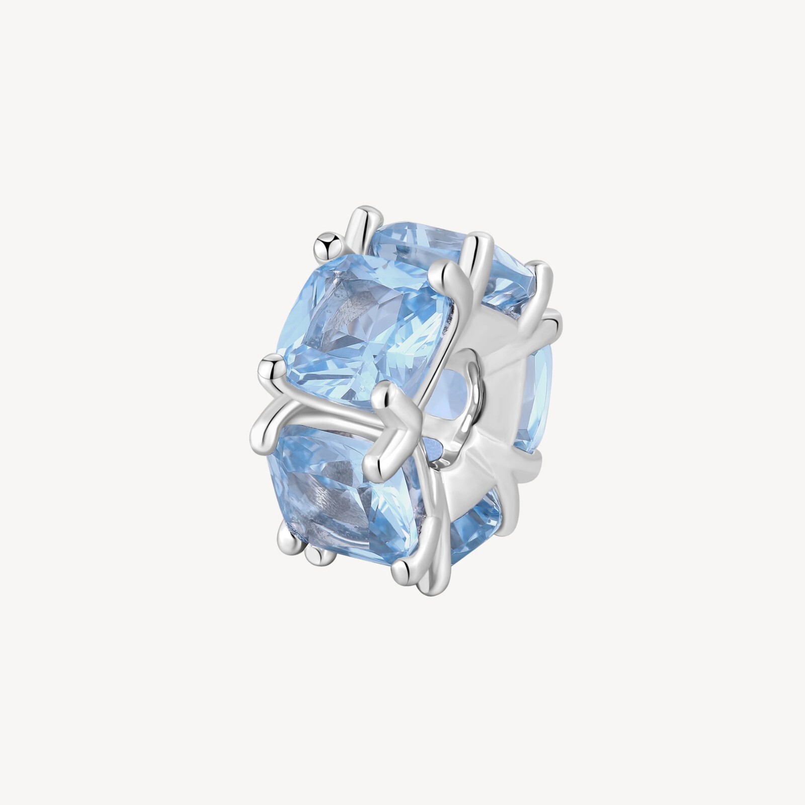 BROSWAY FANCY CHARM CON ZIRCONI IN ARGENTO 925 FCL04 LIGHT BLUE