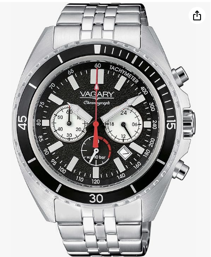 Orologio  Vagary by Citizen Uomo Acciaio Cronografo Nero IV4-616-51