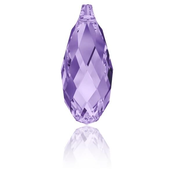 GOCCIA originale SWAROVSKI Briolette tanzanite 11 mm pendente ciondolo CRISTALLO