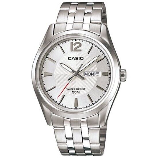 CASIO MTP-1335D-7AVDF OROLOGIO UOMO ACCIAIO GIORNO DATA 38mm SOTTOCOSTO
