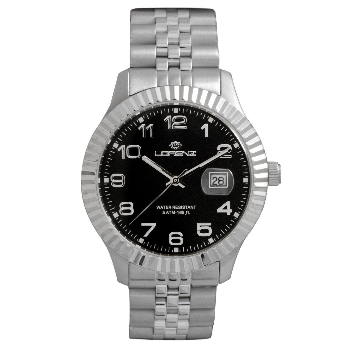 Orologio Uomo LORENZ GINEVRA 26495BB Bracciale Acciaio Nero