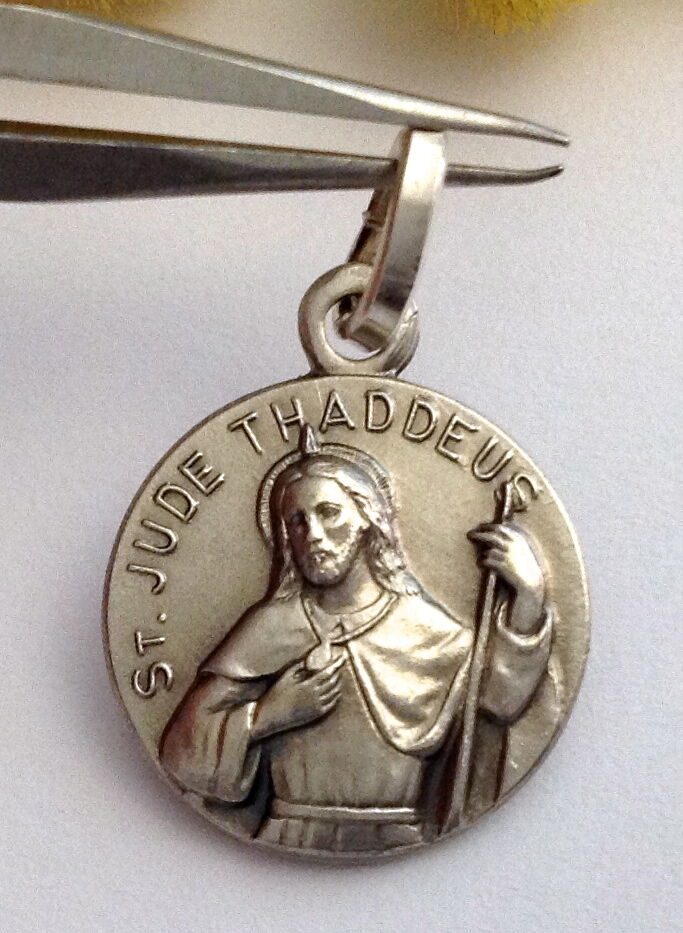 MEDAGLIETTA "SAN GIUDA TADDEO " IN ARGENTO MASSICCIO 925