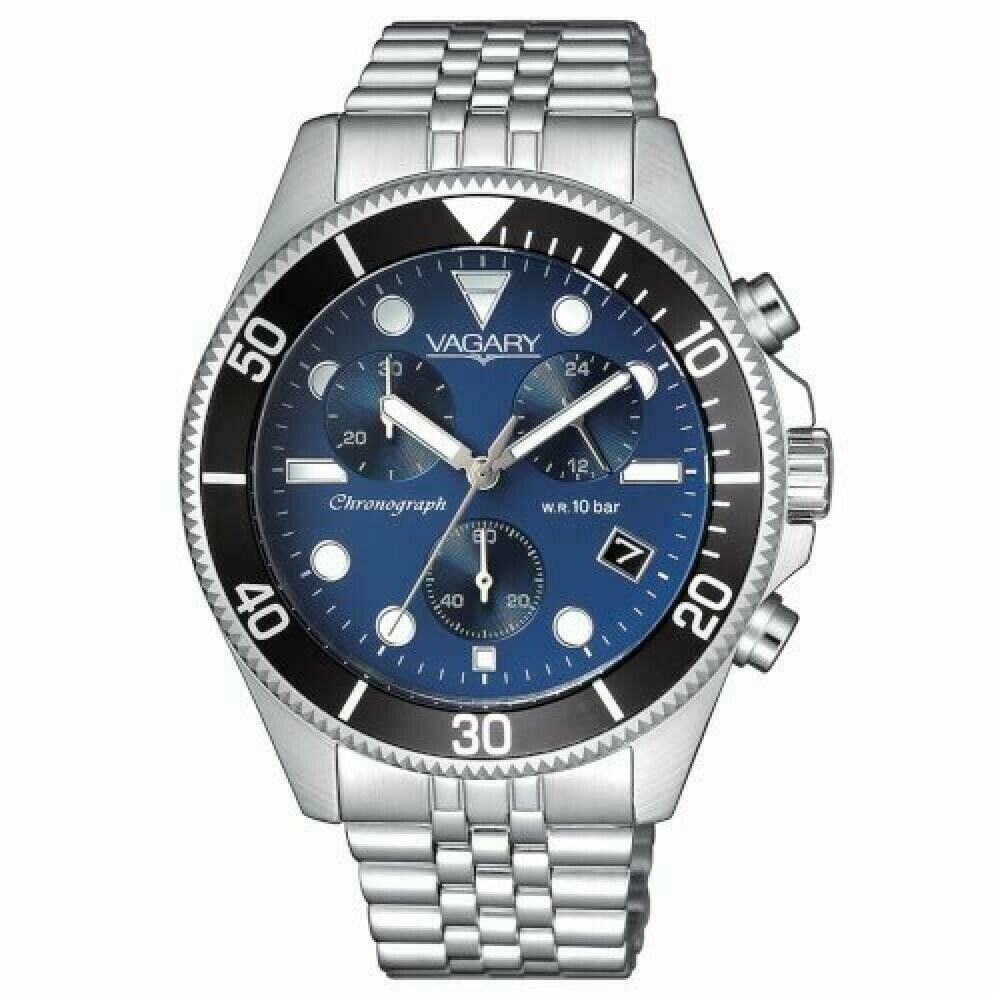 Orologio Vagary Uomo VS1-019-71 Al quarzo Analogico Cronografo Acciaio