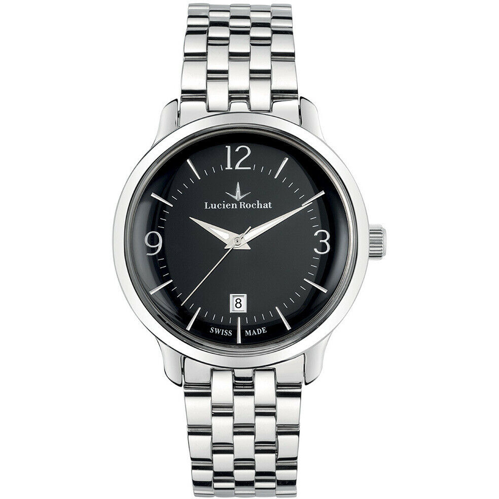 Orologio Uomo Lucien Rochat Granville R0453106001 Acciaio Data Quadrante Nero