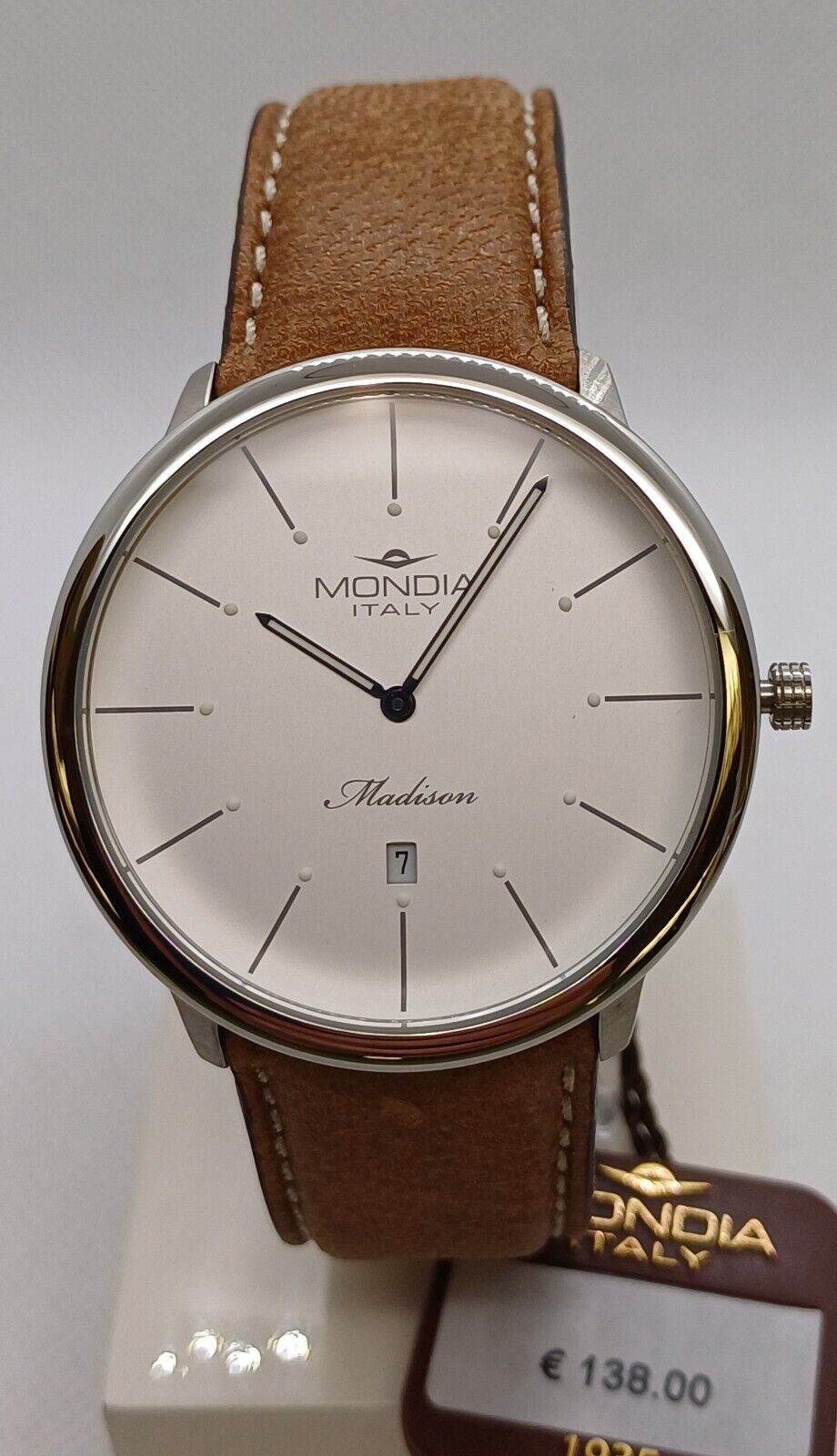 Mondia Madison Mi752-1Cp,Acciaio Inossidabile,3ATM,Corona a Scatto