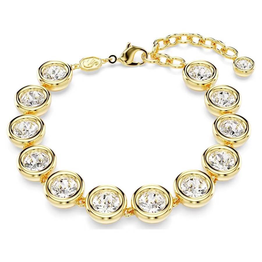 Bracciale Swarovski Imber Tennis 5682586 Bracelet Cristalli Bianco Tondi Nuovo