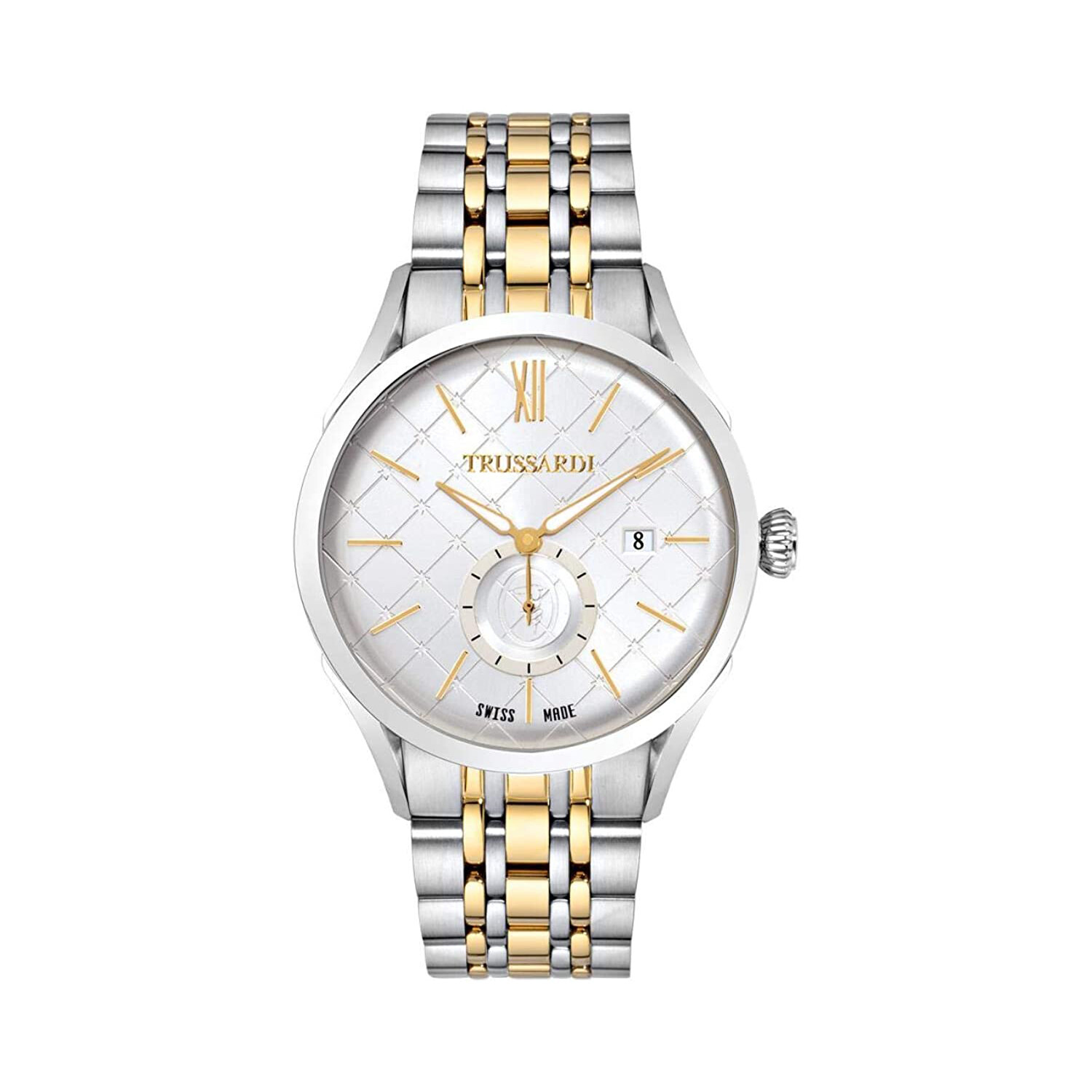 Orologio Uomo TRUSSARDI MILANO R2453105005 Acciaio Bicolor Gold SWISS MADE