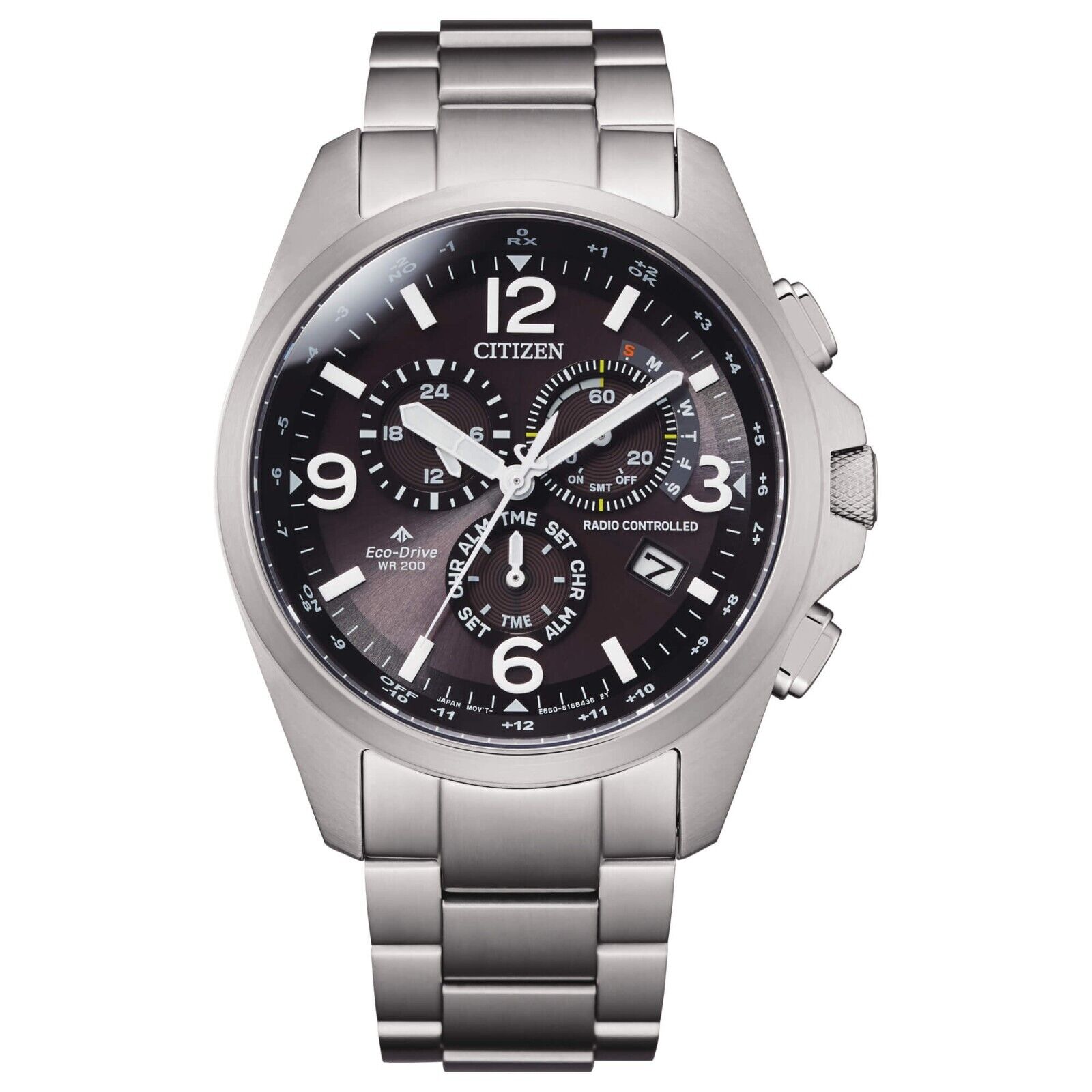OROLOGIO CITIZEN FIELD-radiocontrollato acciaio CB5920-86E