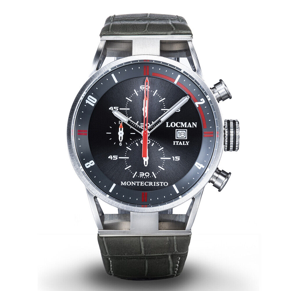 Orologio Cronografo Uomo Montecristo Nero Locman - 0510A07S00GYRDPA