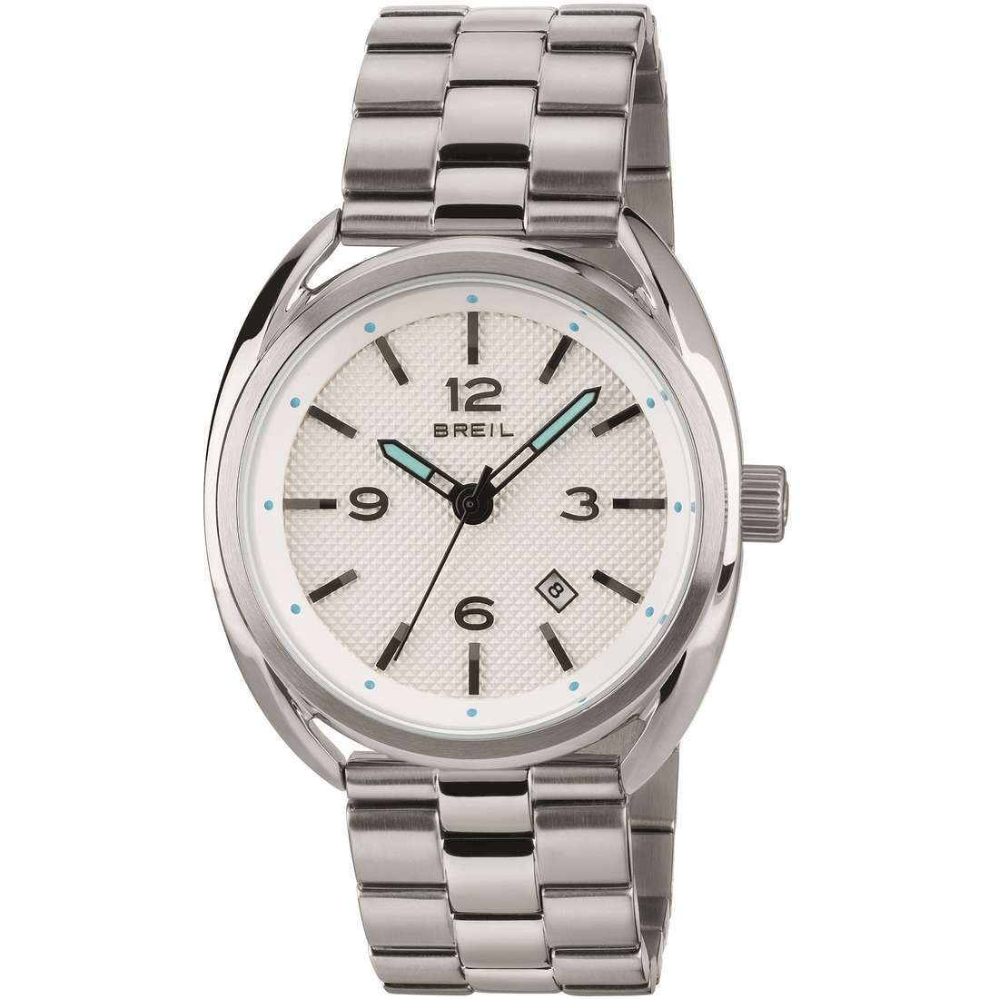 Orologio Uomo BREIL BEAUBOURG TW1597 Bracciale Acciaio Bianco Sub 100mt