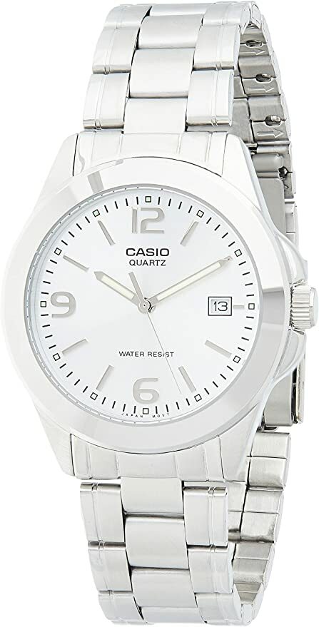 CASIO MTP-1215A-7ADF OROLOGIO UOMO ACCIAIO SILVER DATA 37 mm SOTTOCOSTO