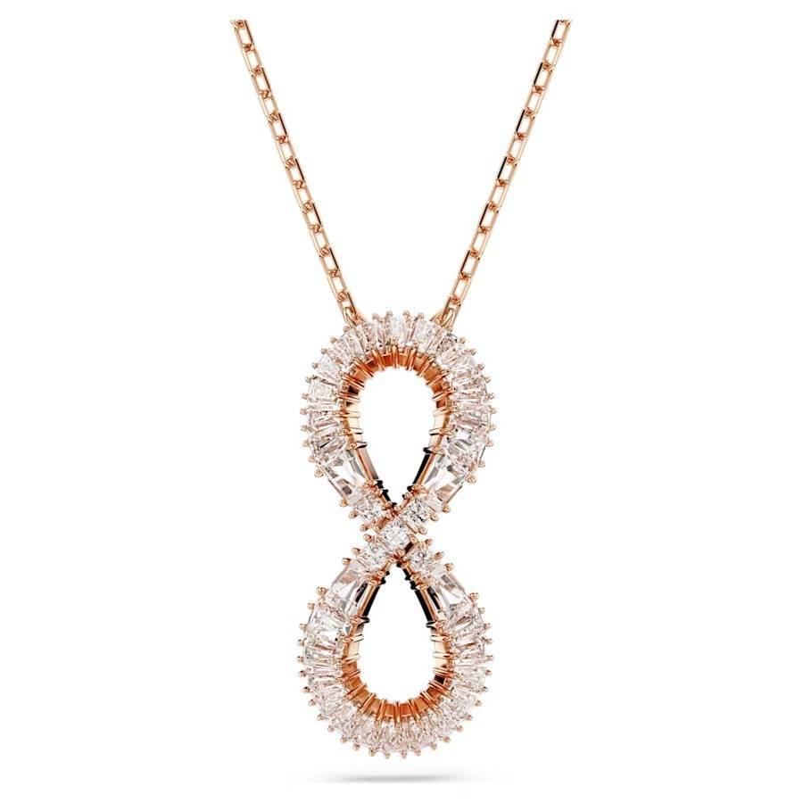 Collana Swarovski Hyperbola Pendente 5677623 necklace Cristalli Infinito Rosè