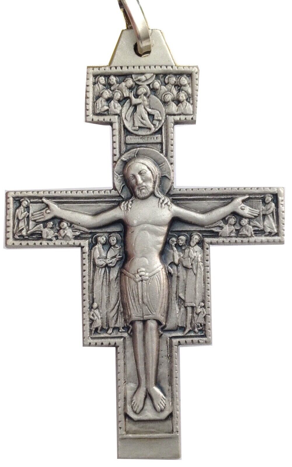 CROCE "SAN DAMIANO" IN ARGENTO MASSICCIO 925-STERLING SILVER SAINT DAMIANO CROSS