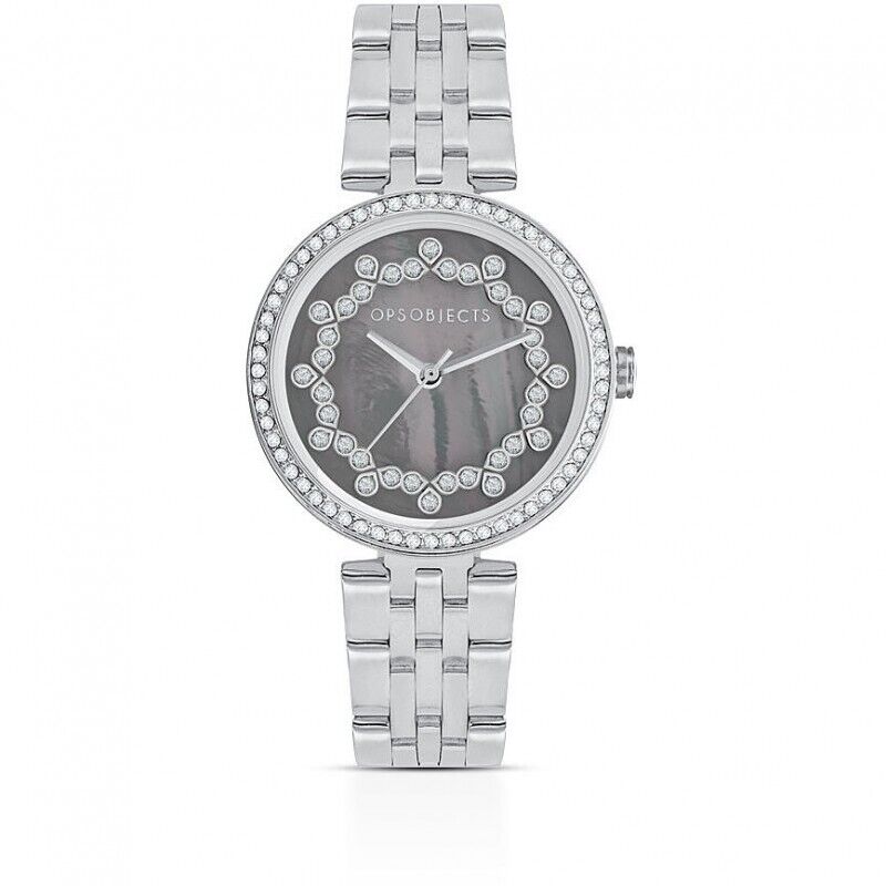 OPS OROLOGIO DONNA OPS!CLASSIC BEAUTY ACCIAIO GRIGIO SCURO MADREPERLA OPSPW-789