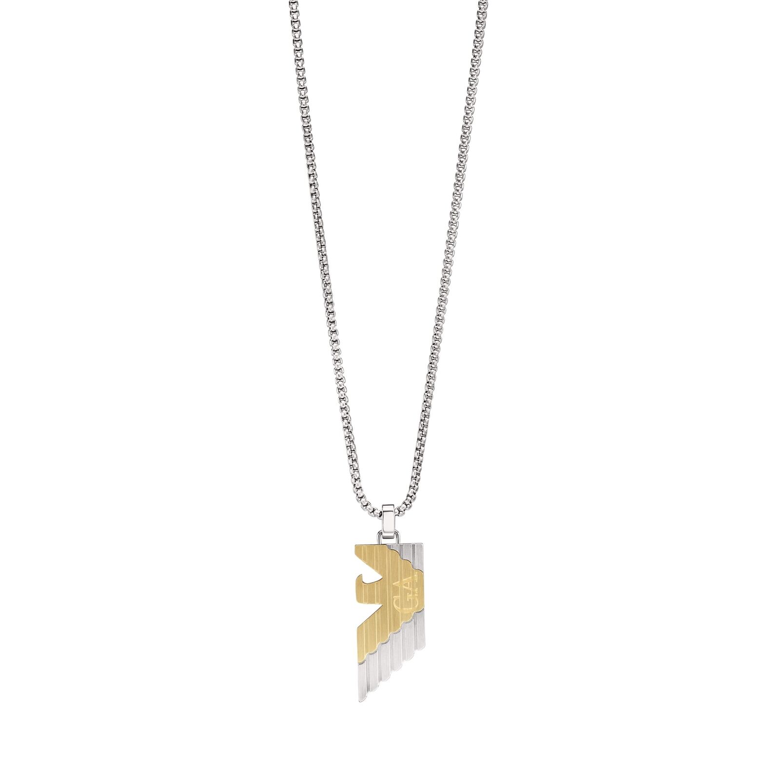 Collana Uomo EMPORIO ARMANI EGS3073040 Acciaio Inossidabile Gold Logo