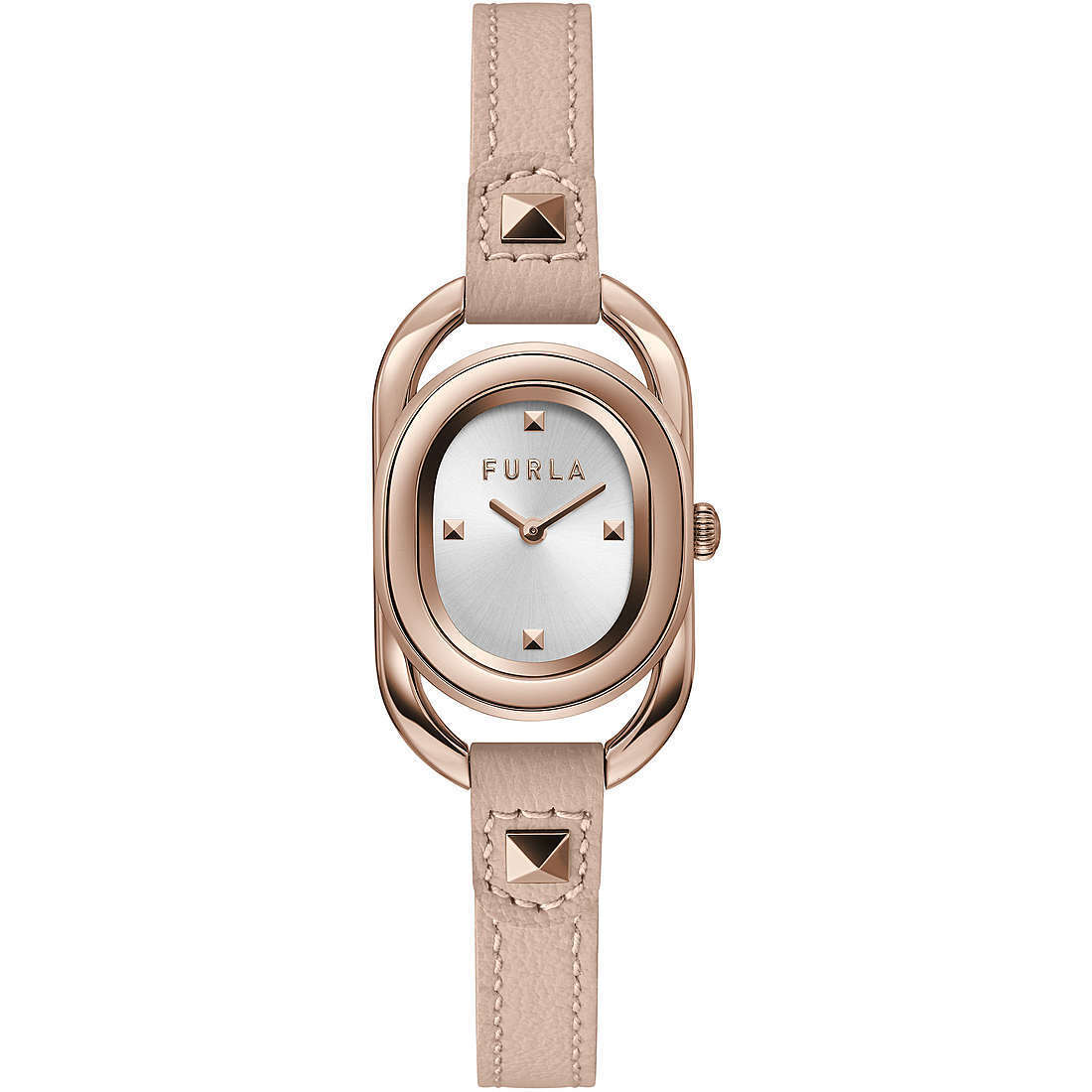 Orologio Donna FURLA STUDS INDEX WW00008003L3 Vera Pelle Rosa Rosè