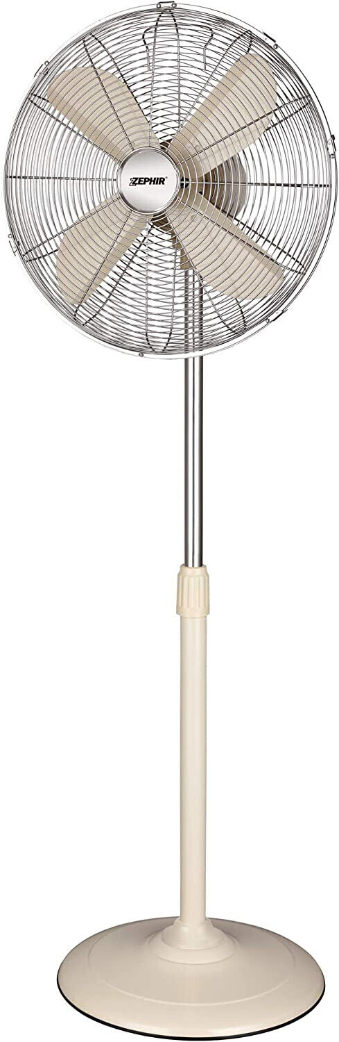 Ventilatore a Piantana Zephir ø 40 cm Oscillante 3 Velocità Crema PFV41C