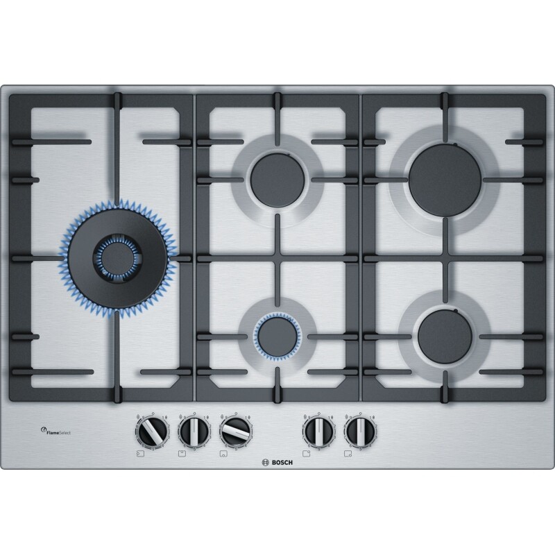 BOSCH PCS7A5B90 PIANO COTTURA 5 FUOCHI TRIPLA CORONA 75 CM INOX - PROMO