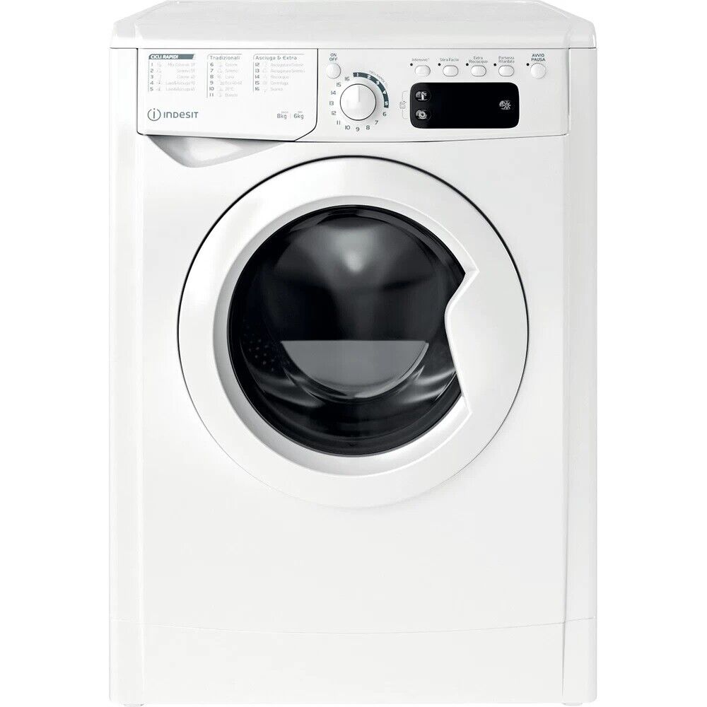 INDESIT EWDE861483WITN LAVASCIUGA 1400 GIRI LAV.8KG-ASC.6KG CE.C/D INVERTER
