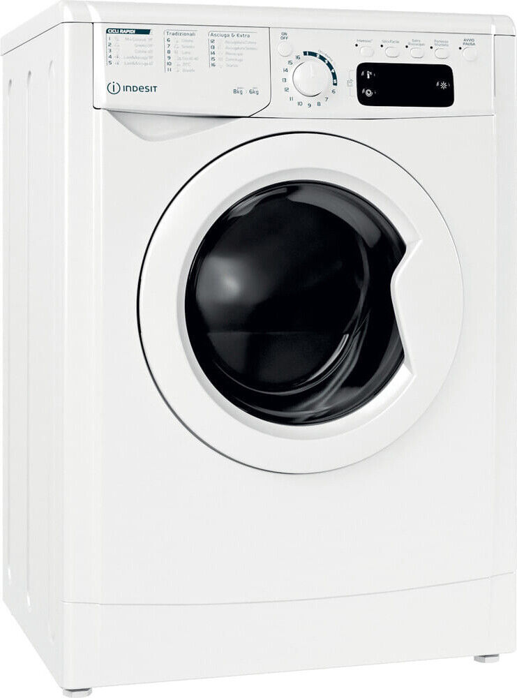 Indesit Lavasciuga 8+6 Kg Classe D 59,5 cm 1400 giri Inverter EWDE861483WITN