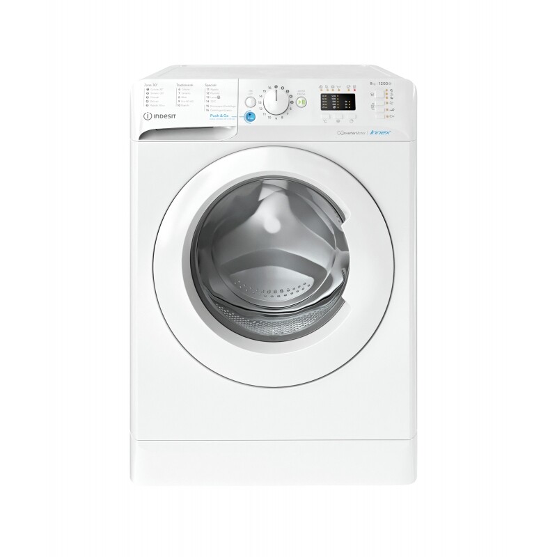 INDESIT BWA81285XWIT LAVATRICE 8KG 1200 GIRI INVERTER CLASSE  B