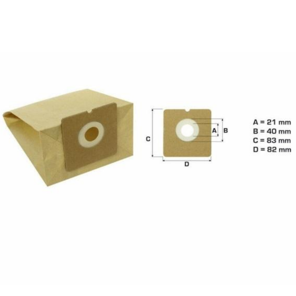 5 SACCHETTI ASPIRAPOLVERE EIO / EGC / ELENBERG / EURE / AIRFLO / CENTREX